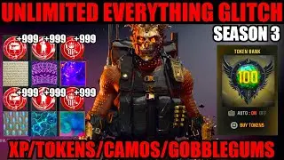 *NEW* UNLIMITED EVERYTHING GLITCH SZN 3! XP/TOKENS/CAMOS/GOBBLEGUM! BO6 GLITCHES! BO6 ZOMBIES GLITCH