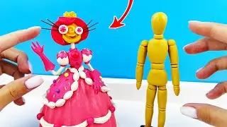 Making THE AMAZING DIGITAL CIRCUS - Princess Loolilalu🍭NPCS with clay - Ep 2: Candy Carrier Chaos!