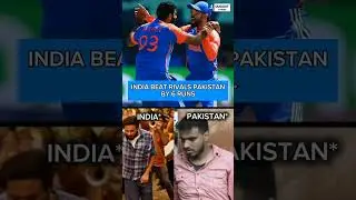 INDIA BEAT PAKISTAN BY 6 RUNS!!! #IndiavsPakistan #jaspritbumrah 🇮🇳🇵🇰
