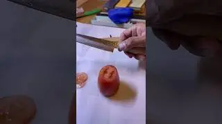 A very sharp knife!!  
