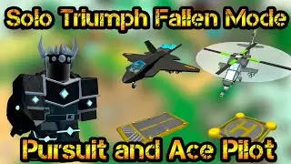 Solo Triumph Fallen Mode Ace Pilot and Pursuit Roblox Tower Defense Simulator