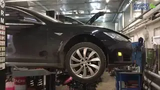 Ремонт и усиление крепления электромотора Tesla model s
