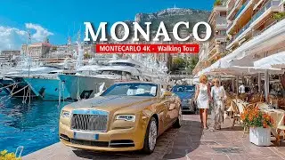MONACO Walking Tour 🇲🇨 | Supercars, Yachts & Luxury Life in 4K