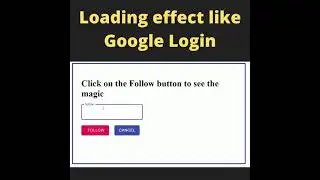 google signin loading effect in react with material ui(2021). 
