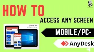 How to Access Any Mobile on Computer Screen | Anydesk pc screen Sharing #anydesk #mobile #screen