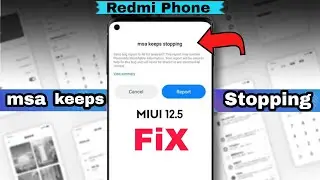 how to fix msa keeps stopping error mi xiaomi | redmi phone | msa has stopped working xiaomi