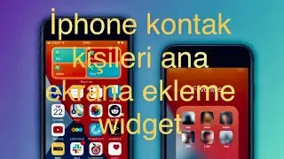 İphone da popüler kişlerinizi ana ekrana widget ile ekleme(arama kısa yolu)
