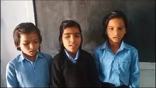 Class  three girls sing a song 😁😁