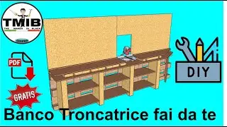 Banco Troncatrice fai da te DIY con bancali a modo mio economico e veloce nella costruzione