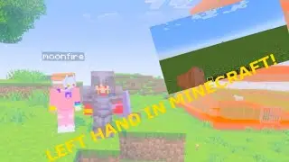 Playing MINECRAFT with LEFT HAND/ one hand || (26x26) 