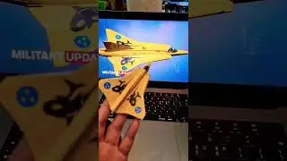 Origami Jet J35 Draken - Swedish Special Paint (Yellow)