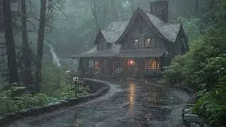 Beat Overthinking to Deep Sleep Immediately with Heavy Rain and Thunder Growls on a Stale Tin Roof
