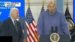 Joe Biden and John Fetterman