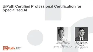 UiPath Certified Professional Certification for Specialized AI