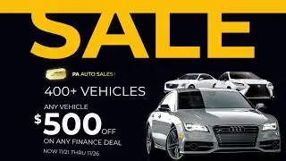 USED CARS FOR SALE | BLACK FRIDAY-CYBER MONDAY SALE | PA AUTO SALES