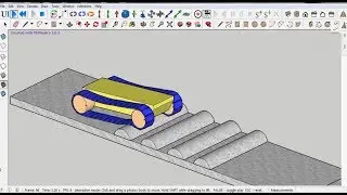 Model Tank designing Assembly Animation and Motion in Sketchup using MsPhysics Plugin