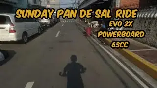 SUNDAY PAN DE SAL RIDE / RAW VIDEO / EVO 2X UBERSCOOT POWERBOARD 63cc 2 stroke