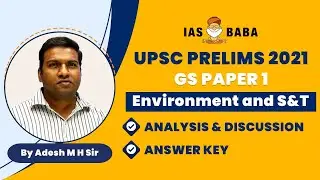 Detailed Analysis of UPSC Prelims 2021 | SCIENCE & TECH | GS Paper 1- Answer Key, Explanation