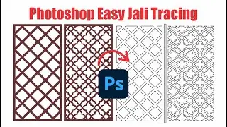 Photoshop Easy & Shortcut Jali Tracing Trick.
