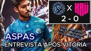 QUOTES LEVIATAN INTERVIEW AFTER VICTORY AT VCT AMÉRICAS 2024 - LEV 2 X 0 KRU.  #aspas #leviatan