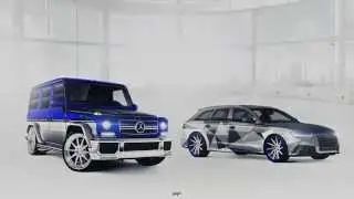 G-Klasse & RS6 (Photoshop)