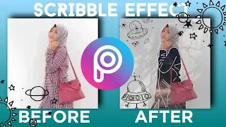 How to Make Scribble Effect on Picsart | pokkysllow