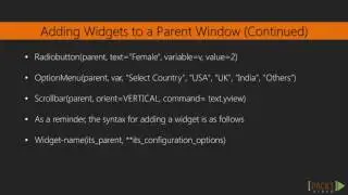 57   Widgets – the Building Blocks of GUI Programs