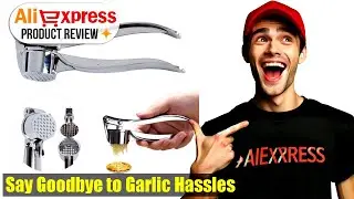 Garlic Press Crusher Mincer Stainless Steel - The Ultimate Game Changer for Your