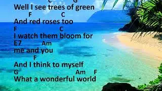 Over The Rainbow And Wonderful World vocals