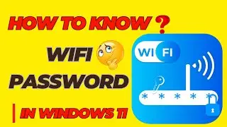 How to know wifi password || How to check your wifi Password Windows 11 Using Command Prompt