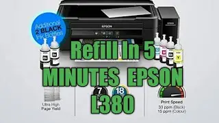 EPSON L380 Printer Review &Ink Refill ink in 5 MINUTES