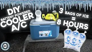 The BEST DIY Off Grid Air Conditioner - SUPER Efficient/Battery Powered #vanlife