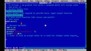 c program accept value and print it | how to accept value in c programming