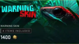 Warning Skin Blueprint Bundle with Green Damascus Camo!😱