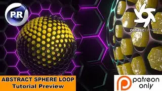 ABSTRACT SPHERE - LOOP (Cinema 4D Patreon Tutorial Preview)