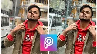 how to edit snowfall effect in picsart