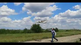 Decolare automata (fara telecomanda, pe autopilot) a dronei FAE Rebelul bimotor