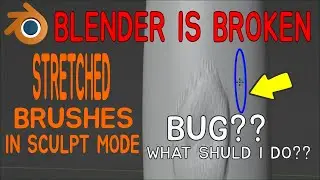 [BLENDER trouble solution] Brush is stretched in sculpt mode!! bug? ERROR? Actually not it is...