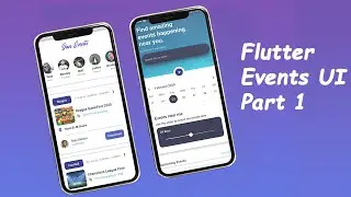 Flutter Events UI Tutorial | Part 1 | Speed Code