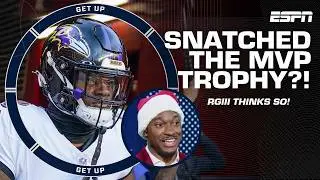Lamar Jackson SNATCHED that MVP trophy last night! 🏆 - RGIII on Ravens vs. 49ers | Get Up