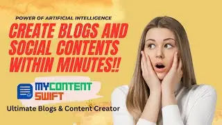 🎉Exciting News! 🎉🚀 Introducing MyContentSwift 🤖 – The AI Blog Creator and Social Media Promoter!