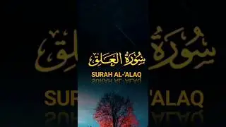 SURAH ALAQ Part -1 |  Recitation of Quran #islamicstatus #ytshorts