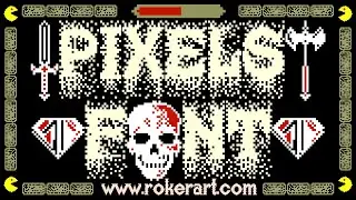 Pixels Font - Old Video Game style Typeface! #pixelsfont #gamefont #8-bitfont #videogamefont #font