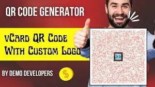 How To Create vCard QR Code With Custom Logo | QR Code Generator App