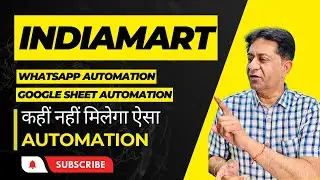 IndiaMart to whatsApp automation with zero per message cost.
