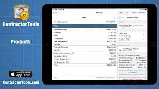 Using Products in ContractorTools
