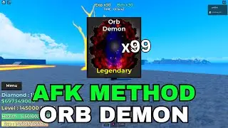 HOW TO AFK FARM DEMON ORB IN ROCK FRUIT ROBLOX