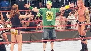 John Cena Hugs Randy Orton And Riddle At Raw Off Air Today