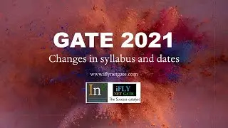 GATE 2021 DATE & Changed syllabus and exam pattern BT XL part 1 | 