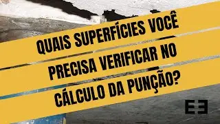 Quais superfícies você precisa verificar no cálculo da punção?